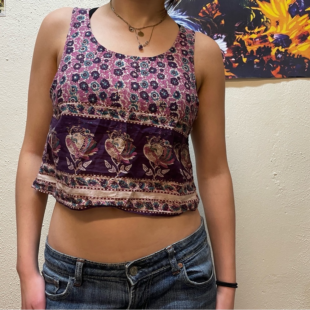 UO Purple patterned tank